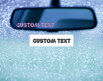 Custom Car Mirror Decal: Personalized Car Accessory