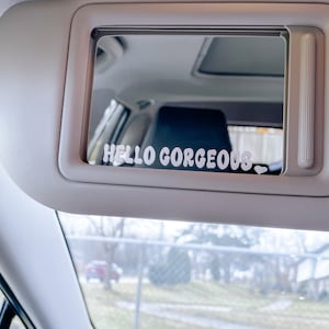 Hallo prachtige autospiegel sticker, autospiegel stickers, achteruitkijkspiegel sticker, laptop sticker, auto sticker sticker, auto spiegel sticker, Hallo Gorg