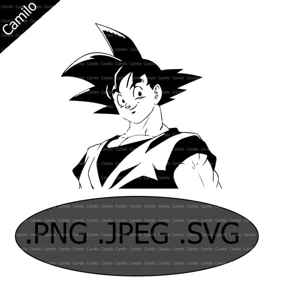 Goku svg anime svg dragon ball svg anime cut files