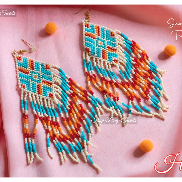 Native Beaded Earrings Etsy Canada