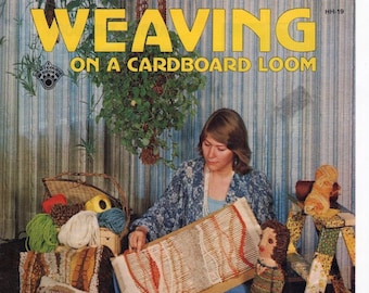 Weaving on a Cardboard Loom, PDF Booklet, Fiber Art Design How To Guide, Digital Download, Printable PDF