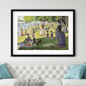 Seurat&#39;s La Grande Jatte Print: Pointillism Art (Digital Download)