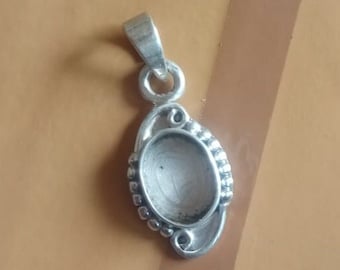 Buy 925 Sterling Silver Oval Shape Pendant Bezel Blanks Specially