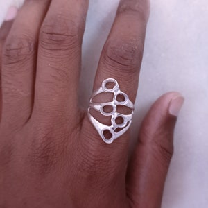 925 sterling silver cup findings , oval stone setting bezel cup ring , back side open bezel cup ring