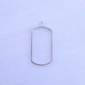 925 sterling silver open back bezel blanks for resin art and ash or wood works ,