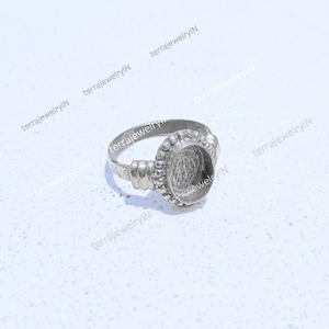 925 sterling silver cup findings , oval stone setting bezel cup ring , 2.5 mm deep back side open/close bezel cup ring,ring blank