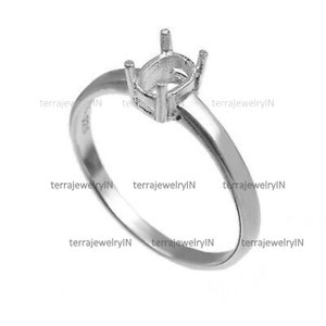 925 sterling silver cup findings , oval stone setting bezel cup ring , semi mount ring , back side open bezel cup ring,ring blank
