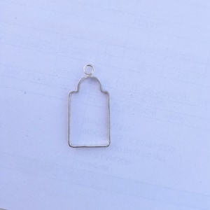 925 sterling silver Geomatric open back bezel blanks for resin art and ash or wood works for multi purpose usage like pendant , earring