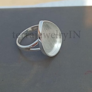 Anelli a forma di pera in argento sterling 925 per contenere pietre e creare gioielli commemorativi, anello portafortuna, anello fai da te per il latte materno