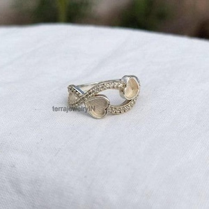925 sterling silver 5mm heart shape ring blanks, keepsake ring setting , empty ring for breast bezel milk and ashes, good luck ring for her