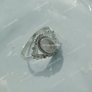 925 sterling silver cup findings , oval stone setting bezel cup ring , 2.5 mm deep back side close bezel cup ring