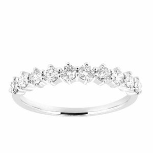 925 sterling silver lab diamond dainty engagement wedding band ring - thin minimal stacking band -gift for her - straight proposal ring