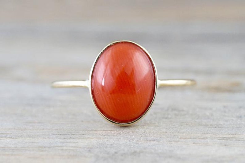 wedding ring valentine gift ring,unisex ring 925 sterling silvergoldrose gold ring Red Coral oval shape engagement promise ring