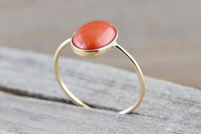 wedding ring valentine gift ring,unisex ring 925 sterling silvergoldrose gold ring Red Coral oval shape engagement promise ring