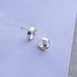 Epoxy Football Stud Earrings | Stud Earrings One Size / Navy
