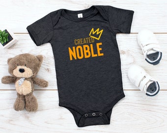 Baha'i baby onesie, created noble onesie, newborn baby bodysuit, birth announcement, baby shower gift, infant bodysuit, spiritual gift