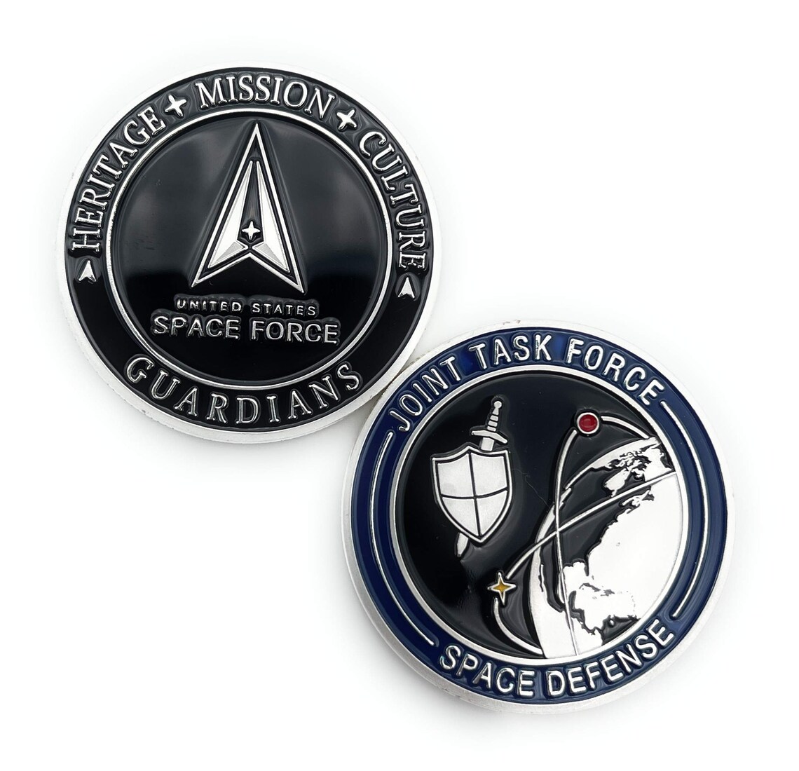 US Space Force Joint Task Force Space Defense Challenge Coin United
