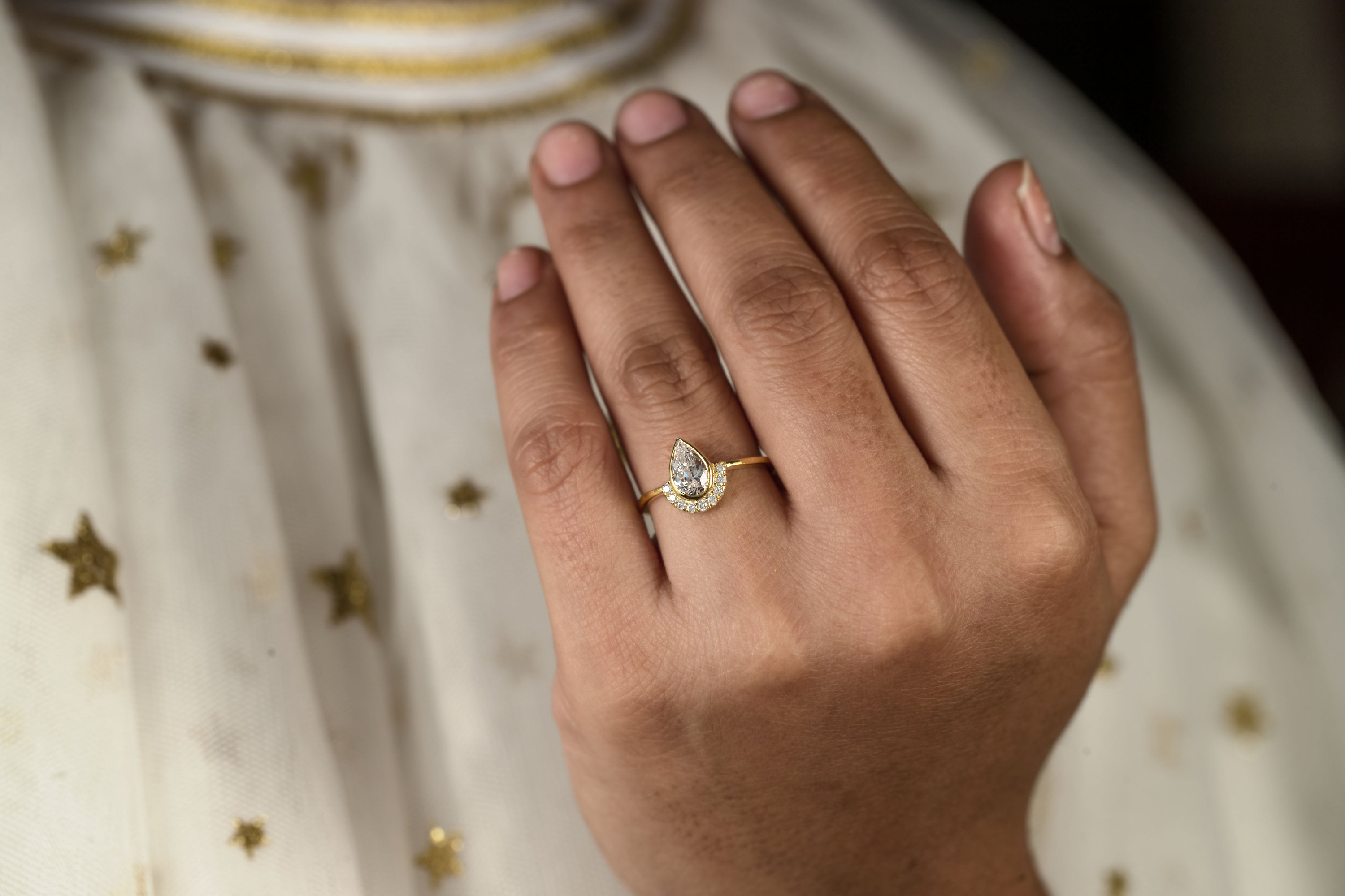 pear shaped engagement ring peoples