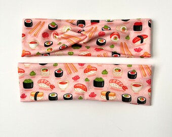 Sushi Headband, Food Headband, Hiking Headband, Nurse Headband, Yoga Headband, Workout Headband, Headband for Women, Hair Accessories