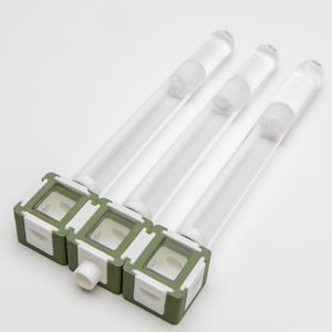 The TubeCube by Esthetic Ants | Modular Ant Outworld for Test Tube Colonies | Customizable 3D-Printed Formicarium for Ant Keepers - Green