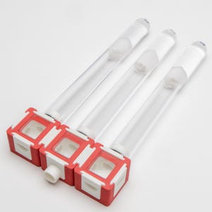 The TubeCube by Esthetic Ants | Modular Ant Outworld for Test Tube Colonies | Customizable 3D-Printed Formicarium for Ant Keepers - Red