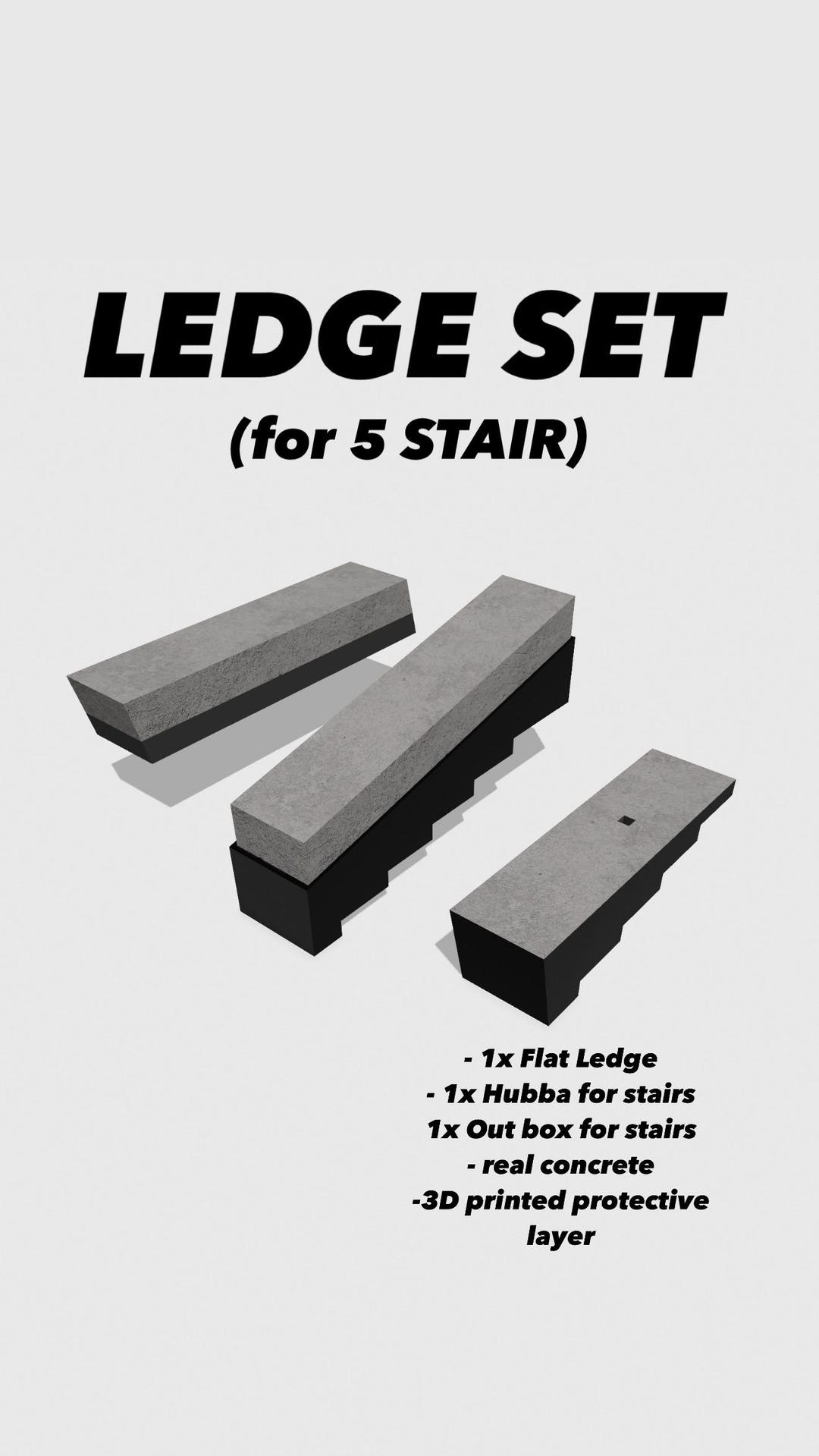 LEDGE SET (for 5 STAIR) - Etsy