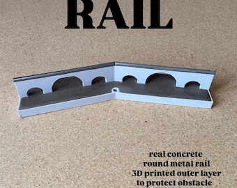 Elbow Rail: Concrete & Metal, 3D Printed