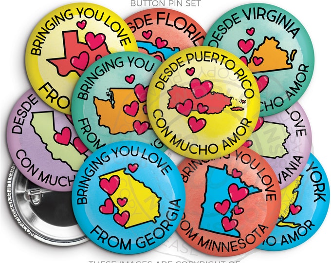 Love From Home Button Pin Set - 2024 Regional Convention - Special Convention gifts - jw pioneer gifts - best life ever - jw - travel