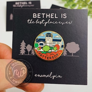 Patterson Bethel Souvenir Enamel Pin- JW pins, nwpins, new world pins