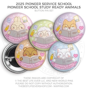 2025 Pioneer School Study Ready Kawaii Animals - jw ministry - jw pioneer gifts - best life ever - jw org