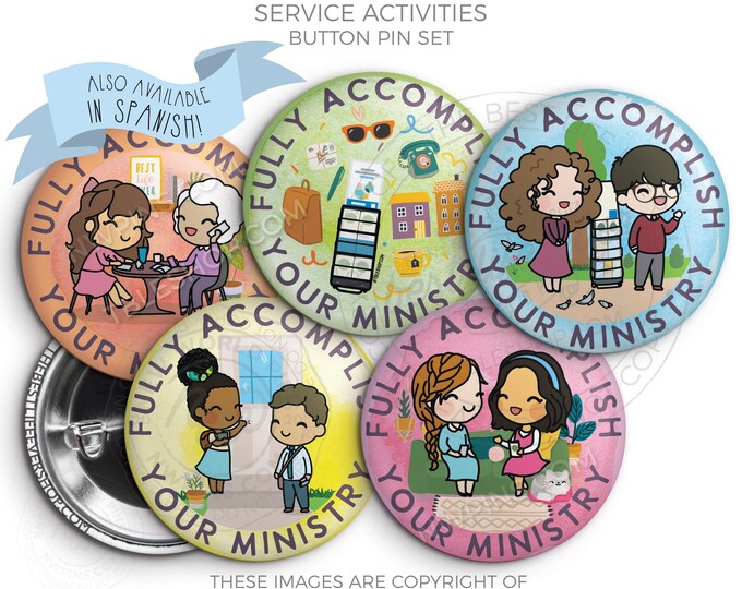 2026 Pioneer School Button Pin Set - SERVICE ACTIVITIES