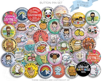 2026 Eternal Happiness Convention Button Pins - PARTY PACK! - jw gifts