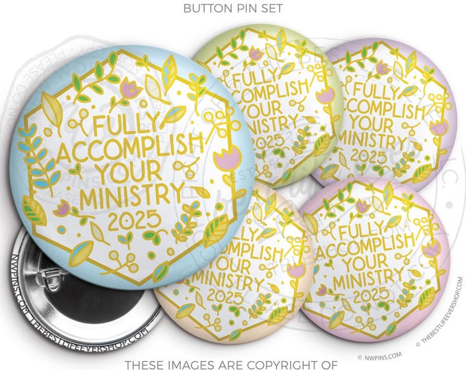 2025 Pioneer School FLORAL HEXAGON - jw ministry - jw pioneer gifts - best life ever - jw org