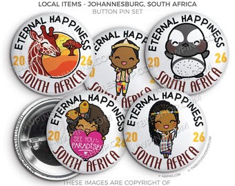 Eternal Happiness 2026 International Convention JOHANNESBURG South AFRICA Button Pins - LOCAL Items - jw gifts, convention gifts, convention