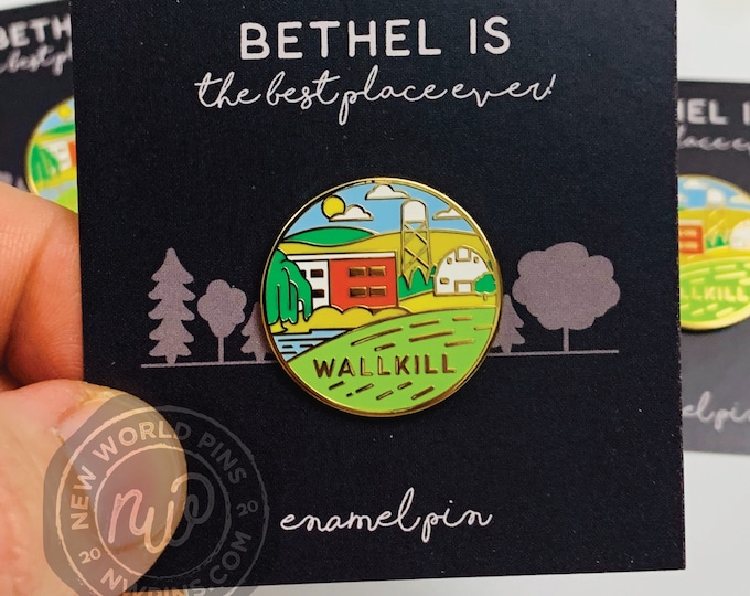 Wallkill Bethel Souvenir Enamel Pin- JW pins, nwpins, new world pins