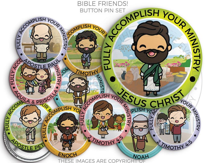 2026 Pioneer School Button Pin Set - JW Gifts - BIBLE FRIENDS