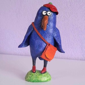papel maché,pájaro,animal,figurilla,cartero