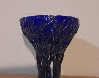 Handmade Papier Mâché , Sculptural Bowl , Home Decor