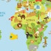 Printable WORLD MAP - POSTER for Kids, High Resolution Unique Baby Gift ...