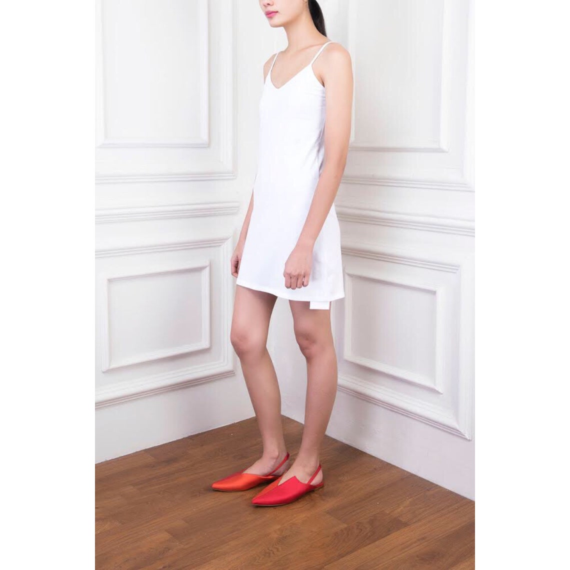 White Slip Dress Small Etsy UK