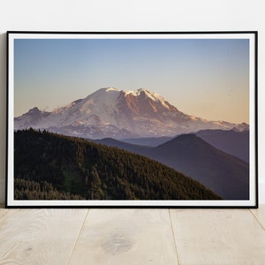 Mt. Rainier, Washington | Landscape Scenery | Photography | Fine Art Print | Wall Art | Mountain | Gift for Him & Her | Lustre/Giclee |