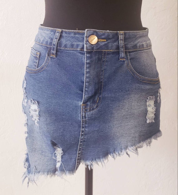 Jean Skirt.. Blue Denim Skirt 