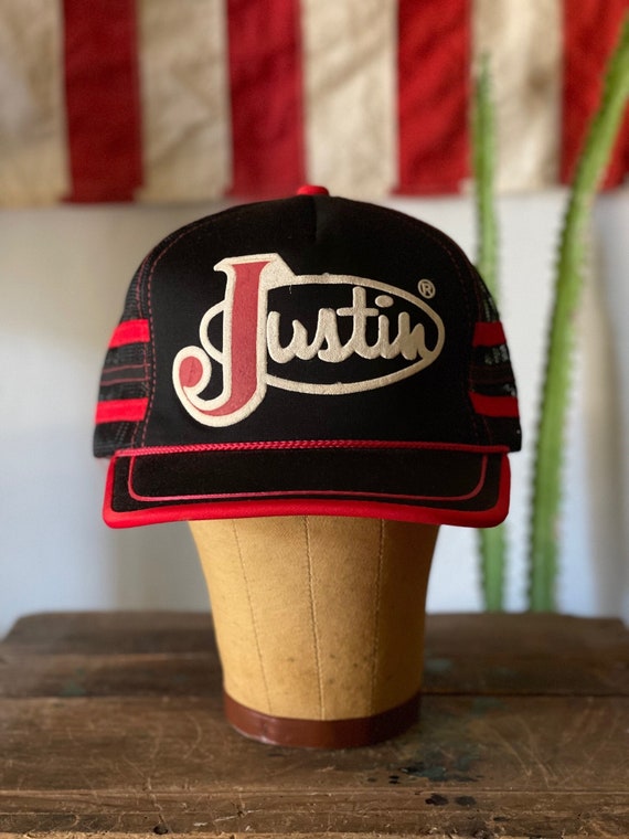 Vintage Justin Trucker Hat - Etsy India