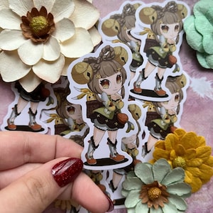 Yaoyao :  2.5 inch Vinyl Matte Sticker, Genshin fanart.