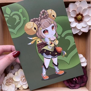 Yaoyao Art print: 5x7.5 inches 16pt Cardstock with Matte Finish
