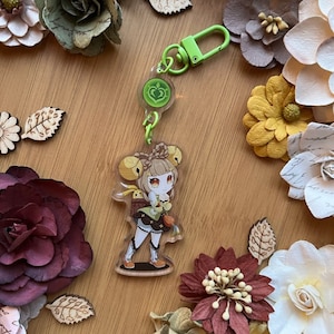 Yaoyao dangle Acrylic double sided Keychain: 1 inch Vision and 2.5 inch Yaotao