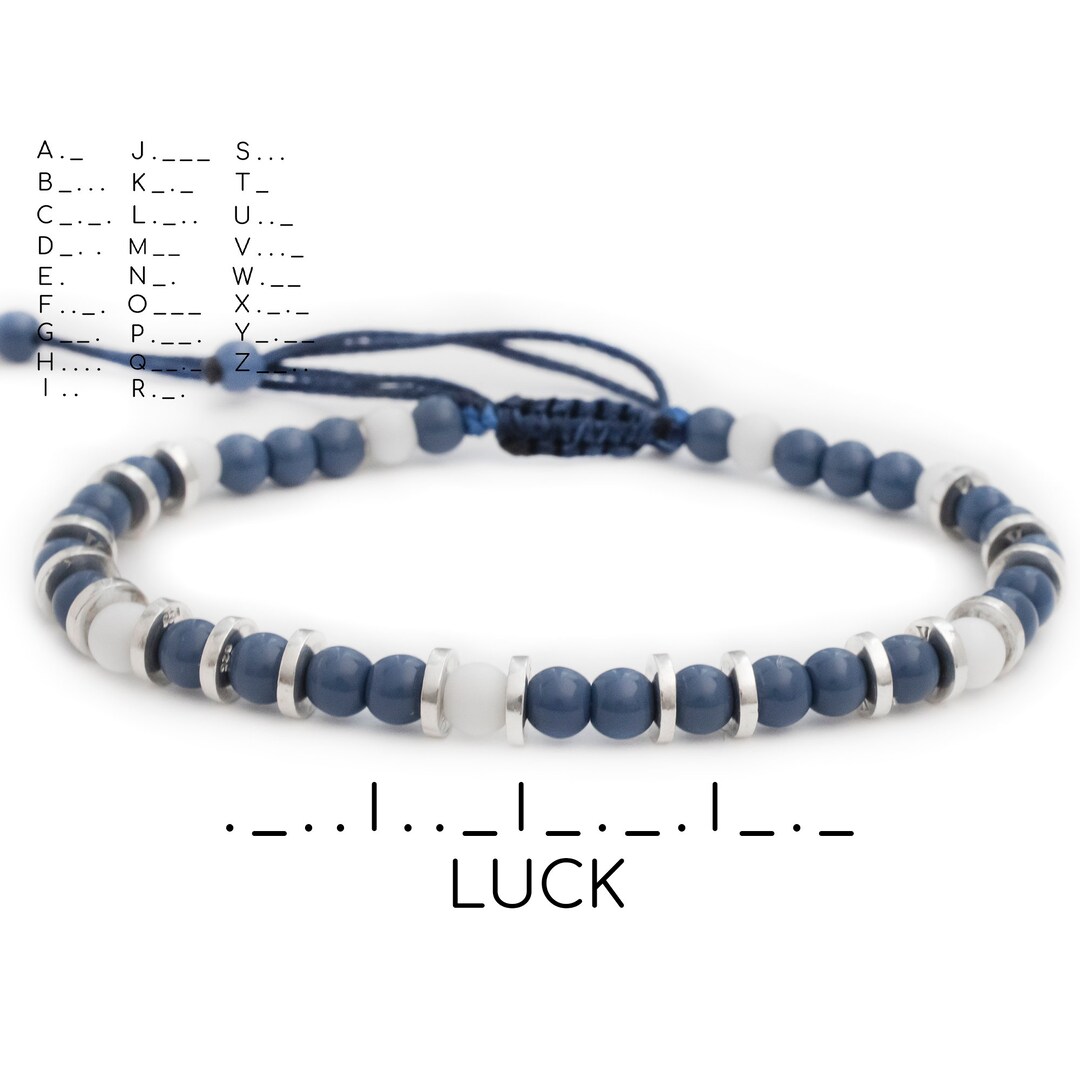Unique Morse Code 'luck' Bracelet: Carry Good Fortune With You - Etsy