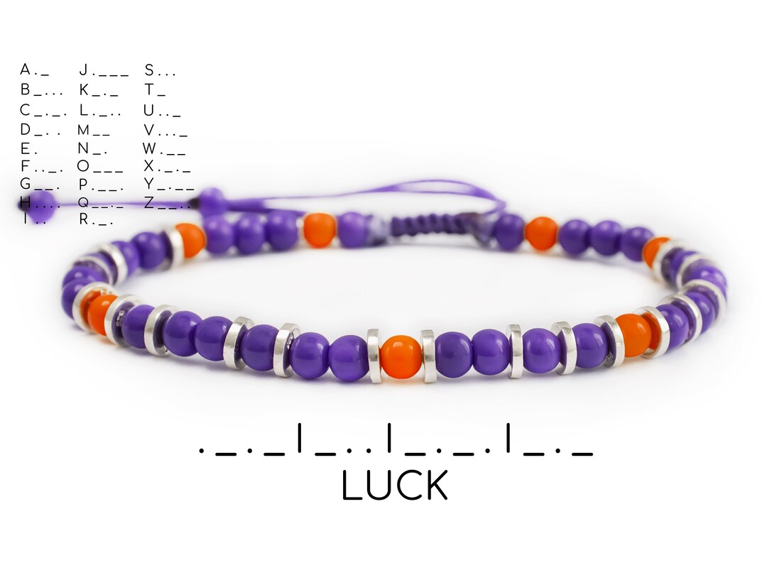 Morse Code Bracelet -LUCK - the Subtle, Stylish Token of Good Fortune ...
