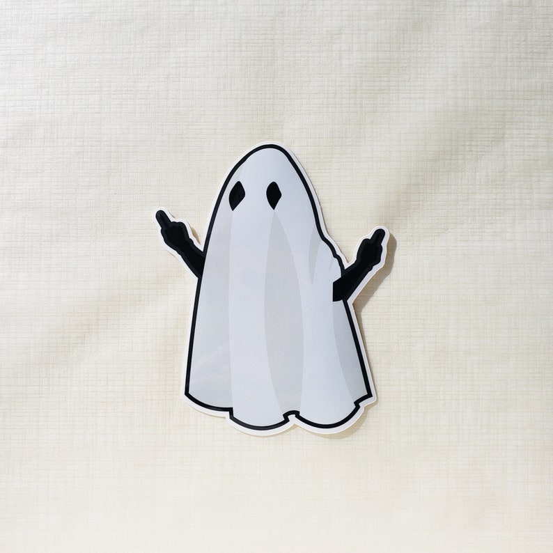 Rude Ghost Sticker