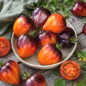 10 sällsynta Sophias söta karamelltomatfrön | Unika arvstomatfrön | Grönsaksfrön | Plantfrön | Trädgårdsskötsel | Fröer | Gåva